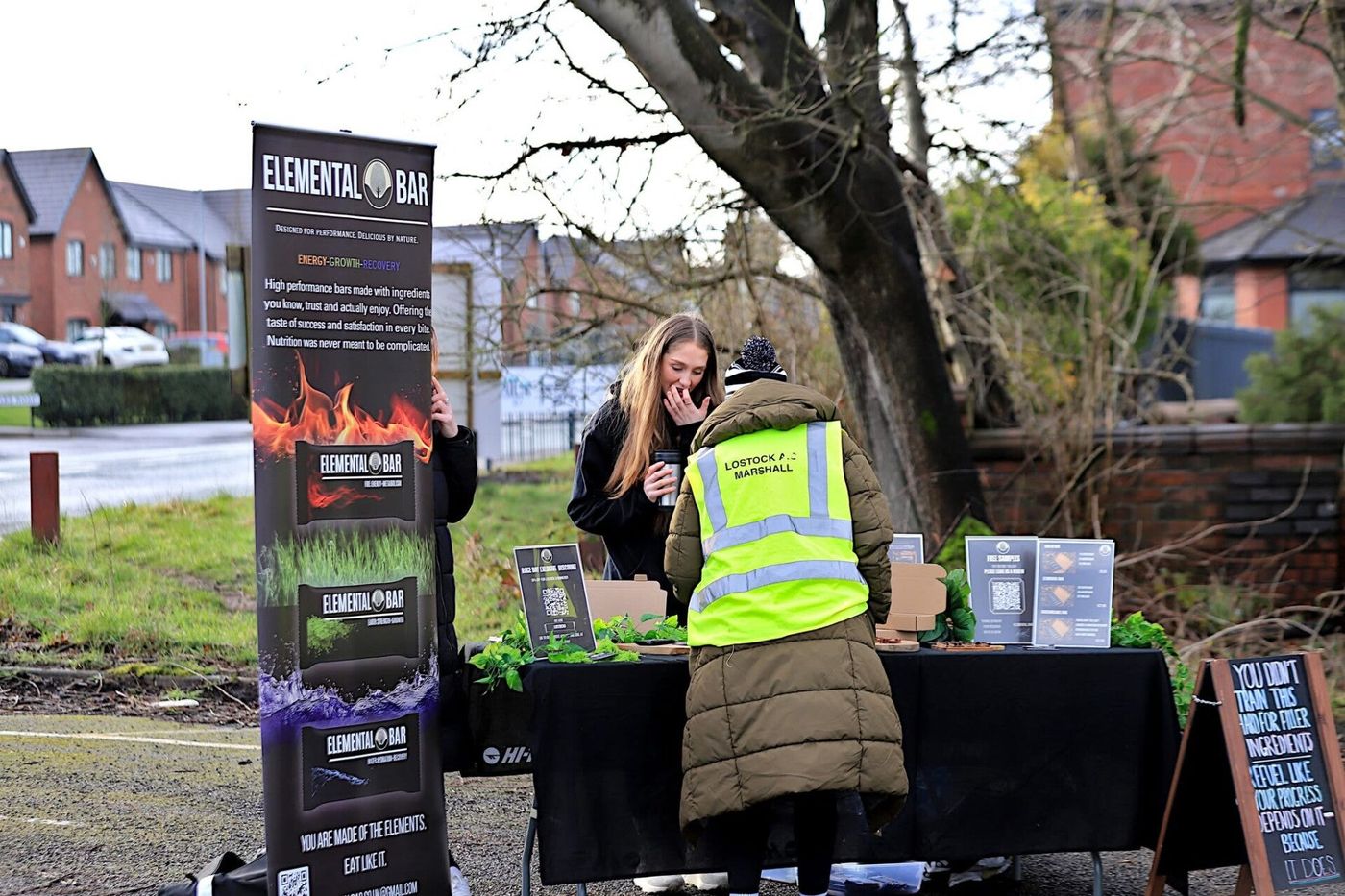 The Elemental stall at a race